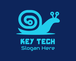 Snail Tech Circuit logo design