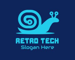 Snail Tech Circuit logo design