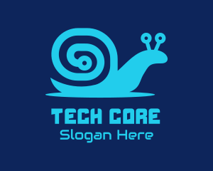 Snail Tech Circuit logo design