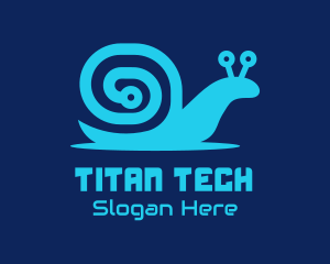 Snail Tech Circuit logo design