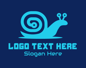 Web Hosting - Snail Circuit logo design