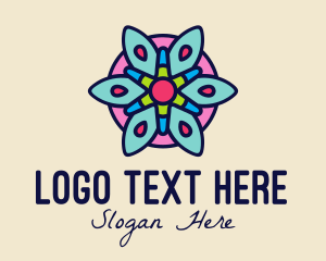 Mosaic - Floral Tile Decor logo design