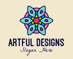 Floral Tile Decor  logo design