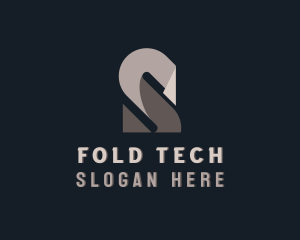 Fold - Origami Fold Structure Letter S logo design