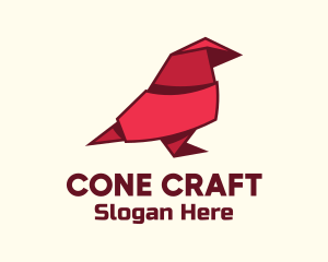 Red Bird Origami logo design