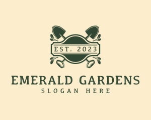 Shovel Landscaping Tool logo design