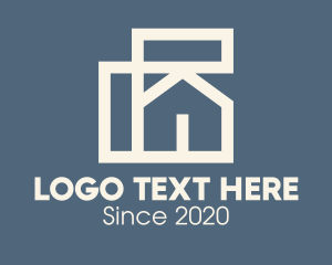 Minimalism - House Realty Architecture logo design