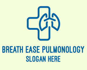 Pulmonology - Respiratory Hospital Lung Care logo design