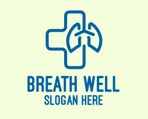 Pulmonology - Respiratory Hospital Lung Care logo design