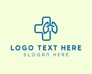 Pulmonology - Respiratory Hospital Lung Care logo design