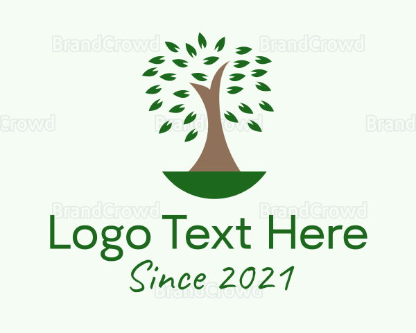 Natural Organic Tree Logo