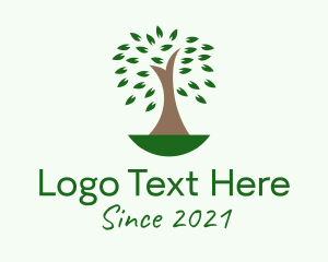 Farm - Natural Organic Tree logo design