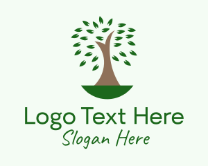 Natural Organic Tree  Logo