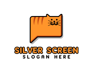 Kitten - Cat Chat Messenger logo design