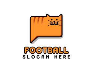 Pet - Cat Chat Messenger logo design