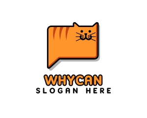Chatting - Cat Chat Messenger logo design