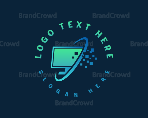 Computer Technology Pixels Logo