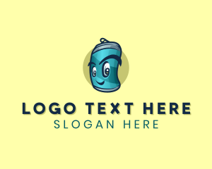 Shy - Cartoon Soda Can logo design