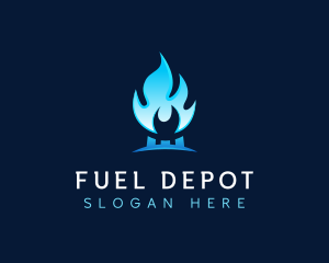 Gasoline - Fire Hot Heat logo design