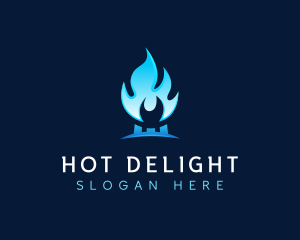 Fire Hot Heat logo design