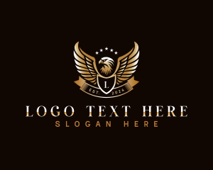 Eagle - Luxury Eagle Crest logo design