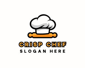 Chef Hat Rolling Pin logo design