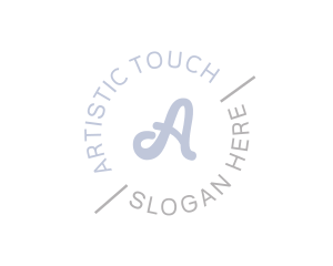 Elegant Round Cursive logo design