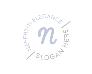 Elegant Round Cursive logo design