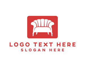 Upholstery - Furniture Sofa Couch logo design