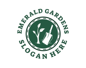 Shovel Tree Planting logo design