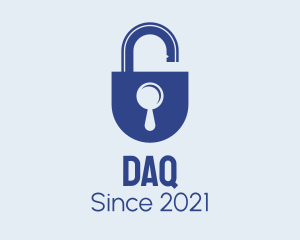 Telecom - Blue Security Lock logo design