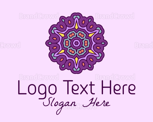 Purple Floral Decor Logo