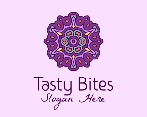 Textile - Purple Floral Decor logo design