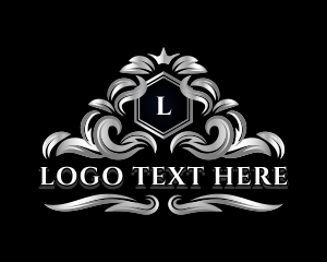 High End - Shield Crown Insignia logo design