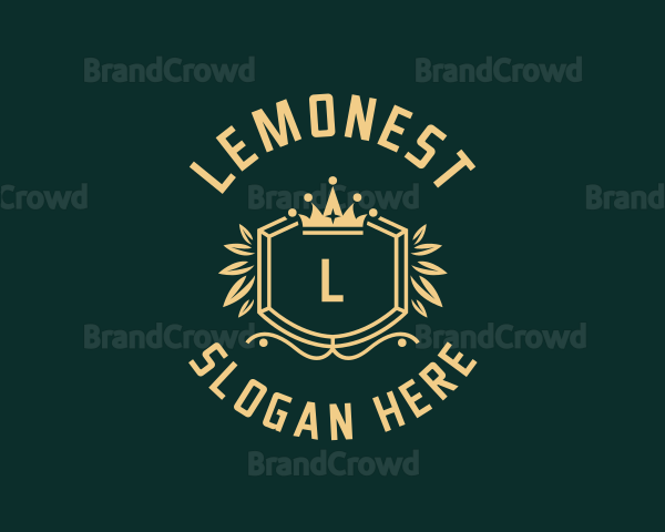 Royalty Crown Wreath Logo