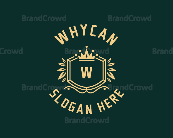 Royalty Crown Wreath Logo