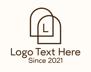 Minimalist - Architectural Arch Structure logo design