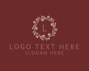 Garland Flower Wedding Planner Logo