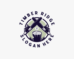 Logging - Chainsaw Logging Woodwork logo design