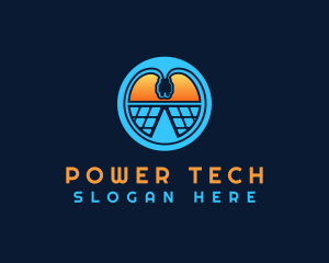 Plug Solar Source logo design