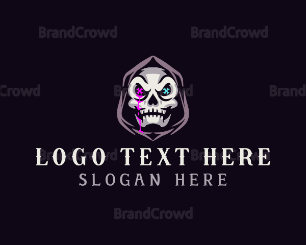 Skeleton Death Skull Logo