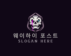  Skeleton Death Skull logo design