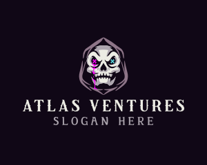  Skeleton Death Skull logo design