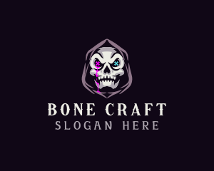 Skeleton - Skeleton Death Skull logo design
