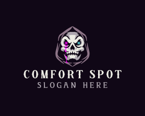  Skeleton Death Skull logo design