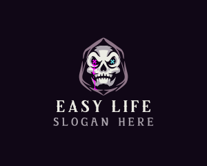  Skeleton Death Skull logo design