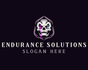  Skeleton Death Skull logo design