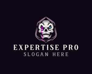  Skeleton Death Skull logo design