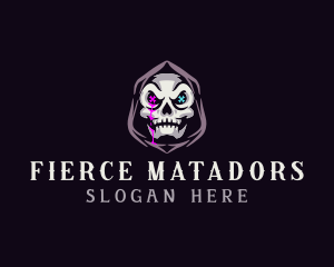  Skeleton Death Skull logo design