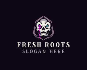  Skeleton Death Skull logo design